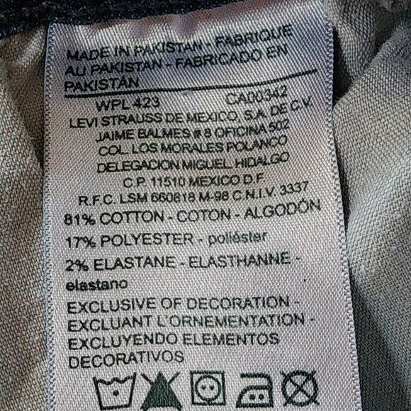 Signature by Levi Strauss Faded Wash Curvy Straight Jeans Size W29 L32 - Picture 9 of 16